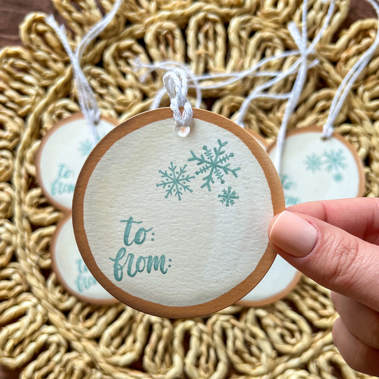 Sweet Sugar Cookie Round Gift Tags SET of 8