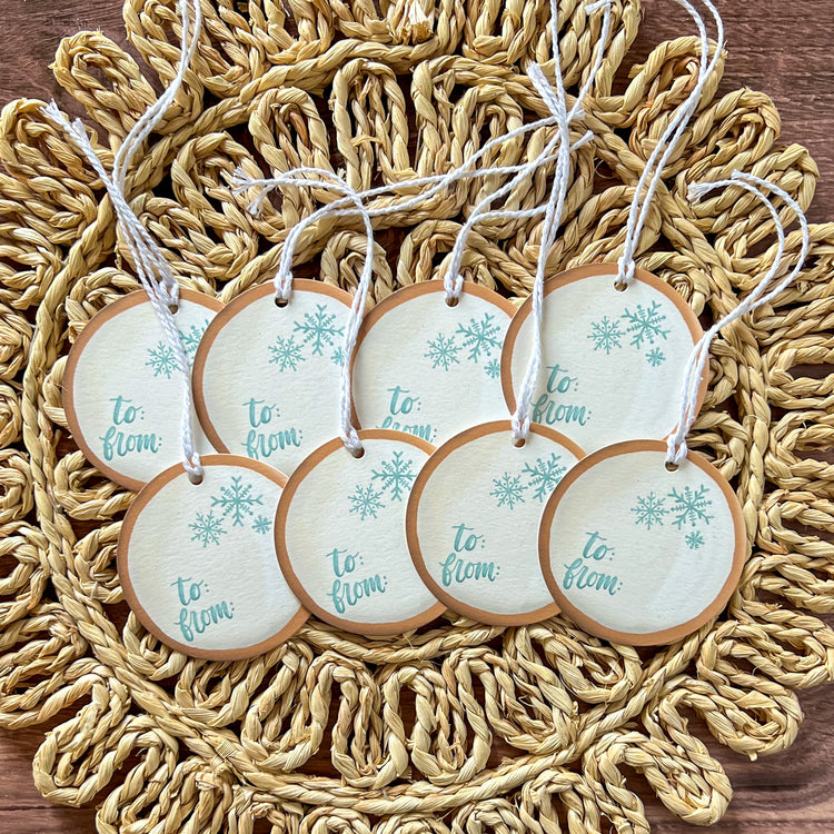 Sweet Sugar Cookie Round Gift Tags SET of 8