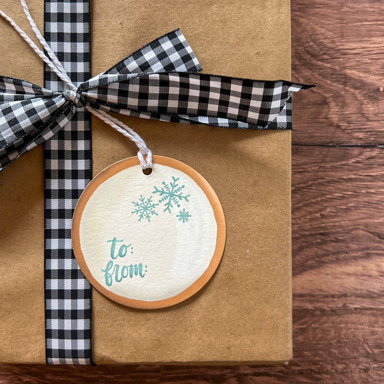Sweet Sugar Cookie Round Gift Tags SET of 8