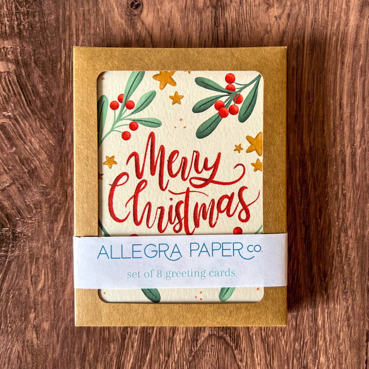 Merry Christmas Boxed Card Set of 8