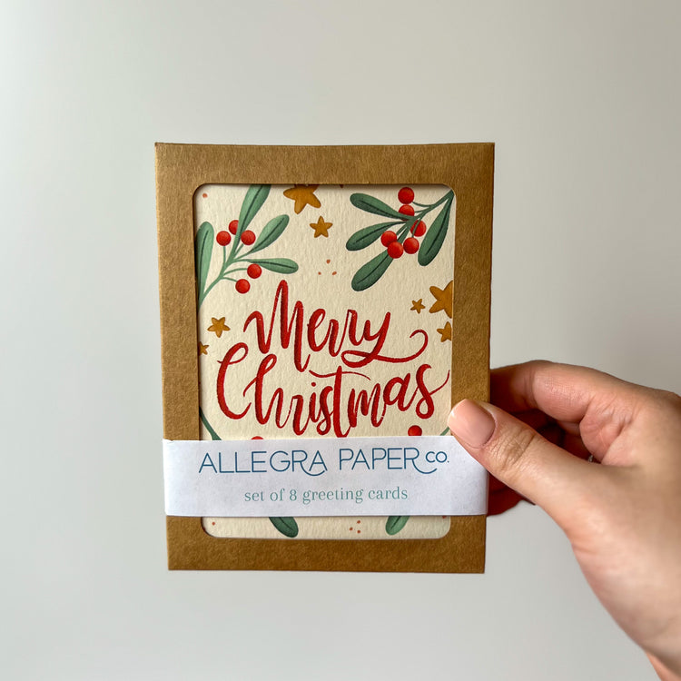 Merry Christmas Boxed Card Set of 8
