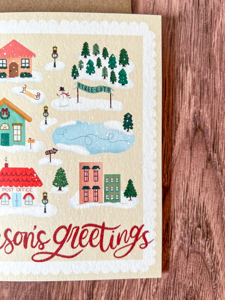Season's Greetings Holiday Greeting Card