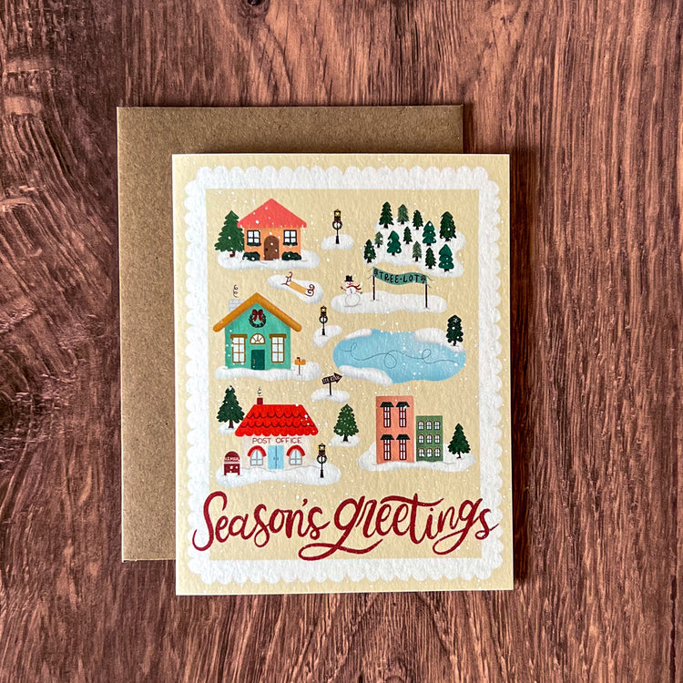Season's Greetings Holiday Greeting Card