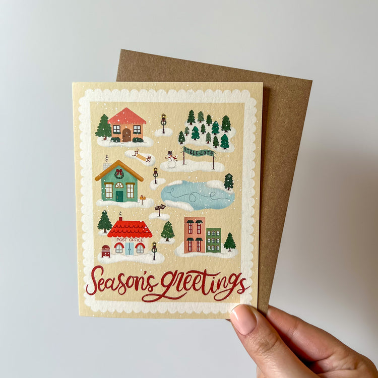 Season's Greetings Holiday Greeting Card