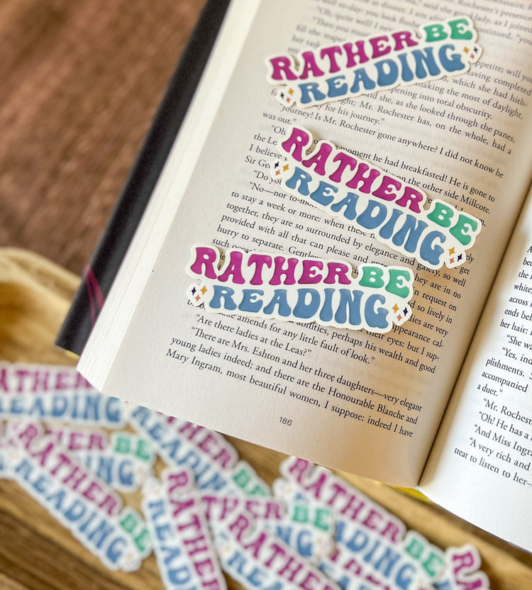 Rather Be Reading Matte Vinyl Sticker