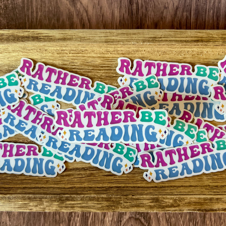 Rather Be Reading Matte Vinyl Sticker