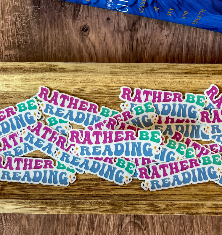 Rather Be Reading Matte Vinyl Sticker