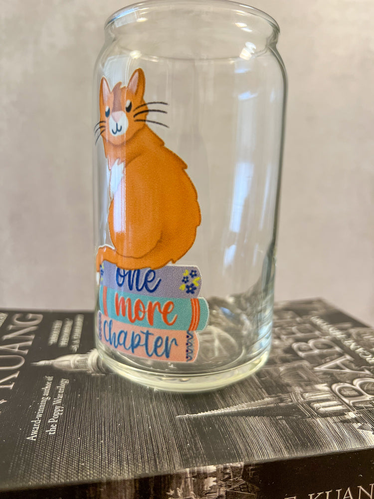 One More Chapter Cat Can Glass