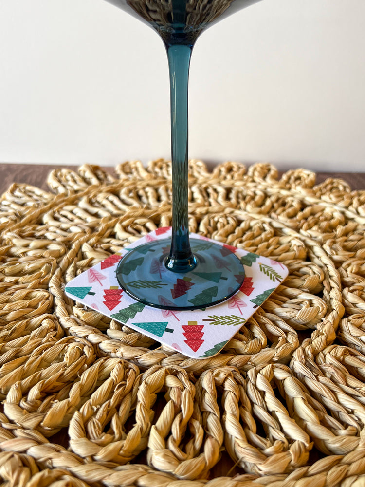 Tinsel Trees Paper Party Coasters