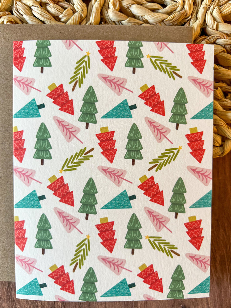 Tinsel Trees Boxed Card Set of 8