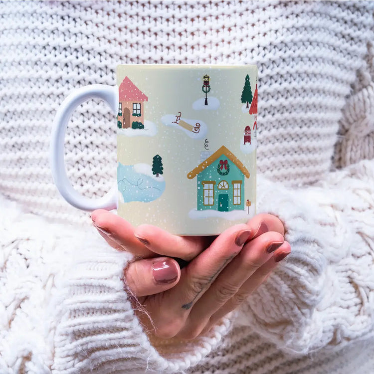 Winter Village Holiday Ceramic Mug