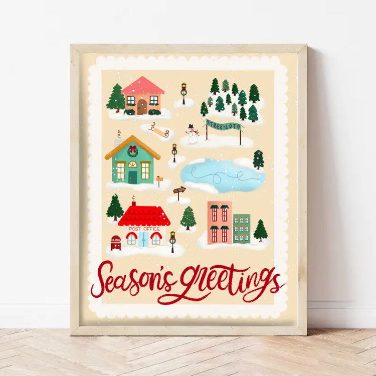 Season's Greetings 8x10 Art Print