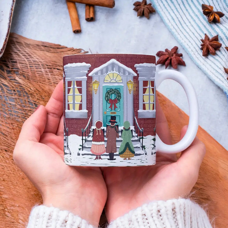 Here We Come a Caroling Holiday Ceramic Mug