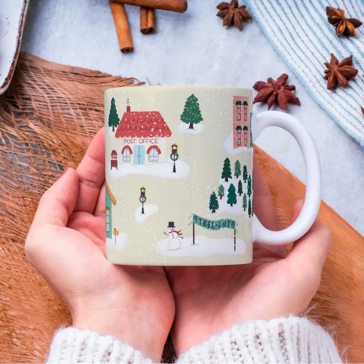 Winter Village Holiday Ceramic Mug