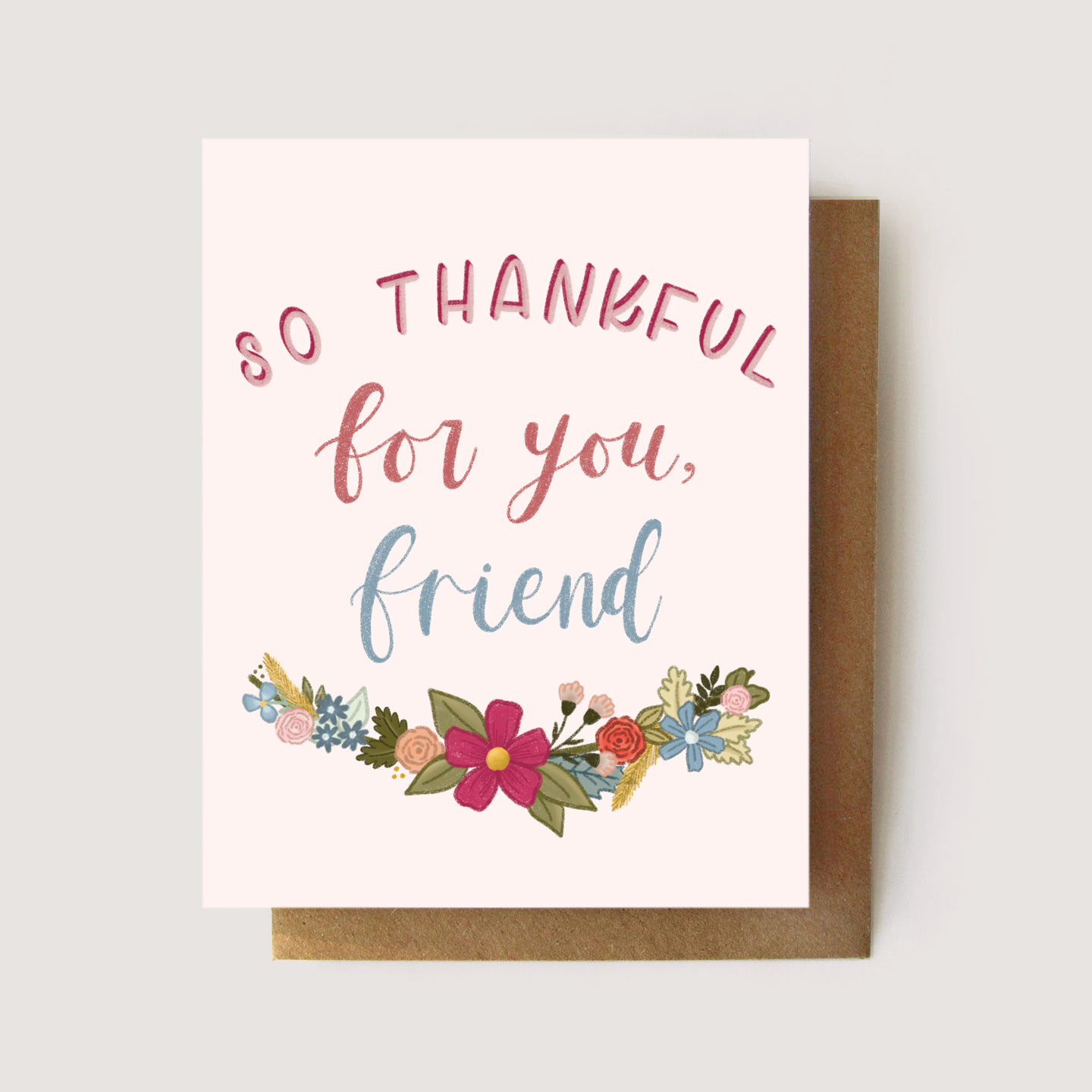 Thankful for You, Friendship & Thank You Greeting Card Thankful for You, Friendship & Thank You Greeting Card