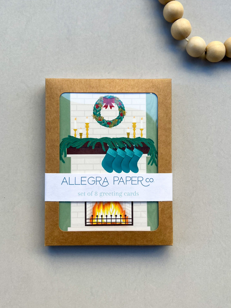 Copy of Cozy Christmas Fireplace Boxed Card Set