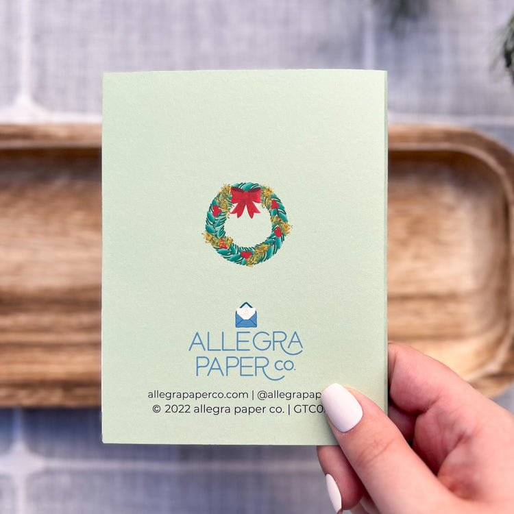 Cozy Christmas Fireplace Card