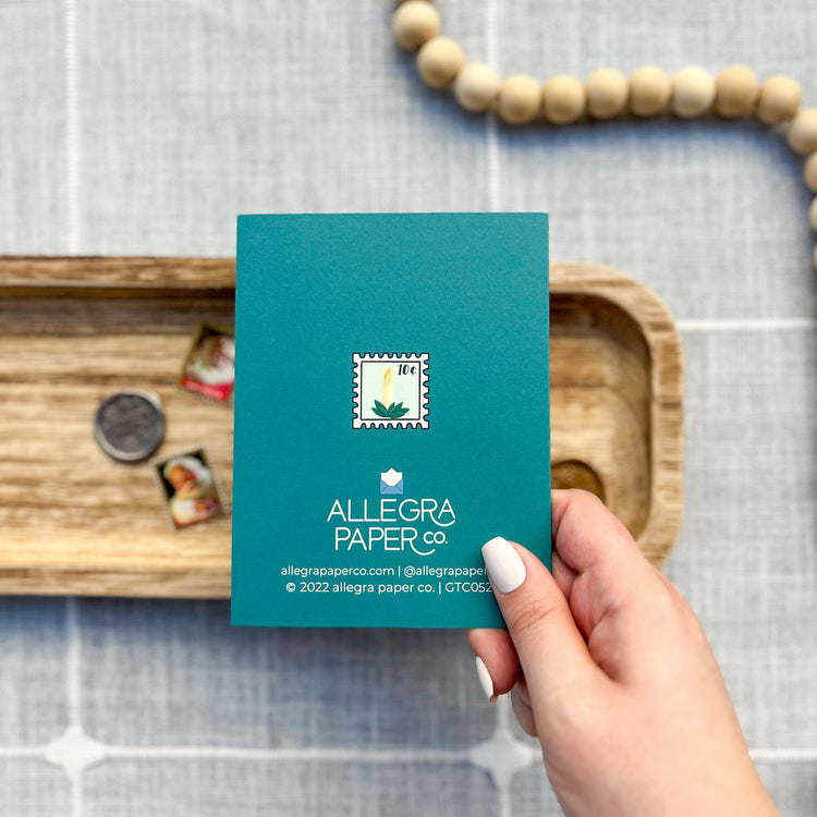 Holiday Postage Stamps Card