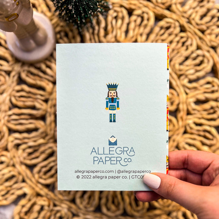 Nutcracker Christmas Pattern Card