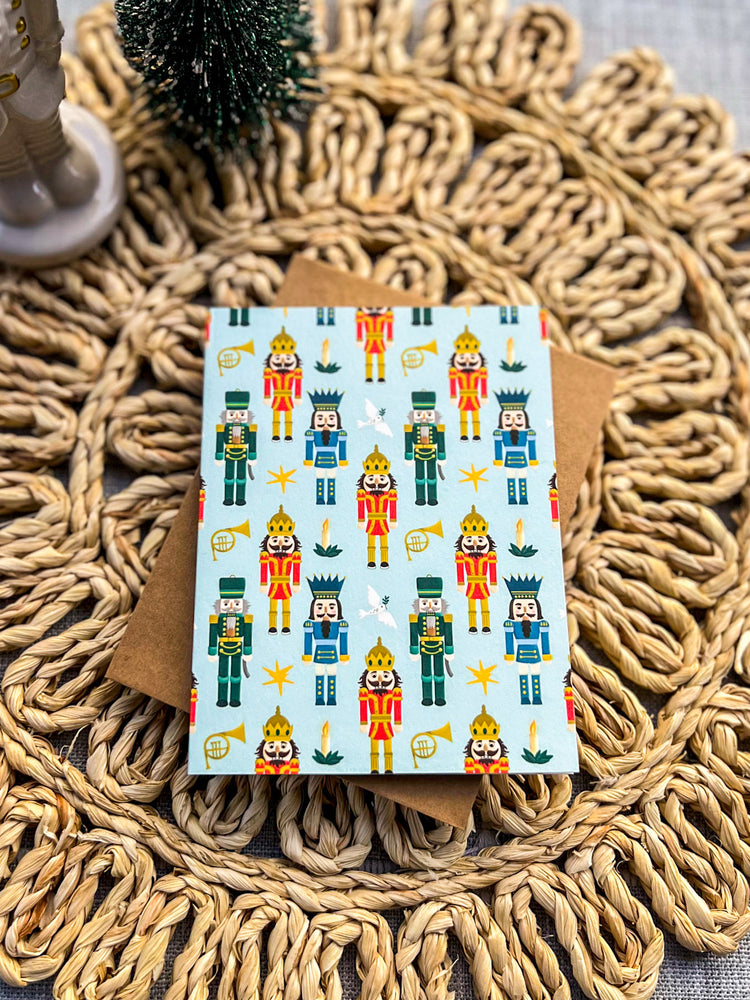 Nutcracker Christmas Pattern Card