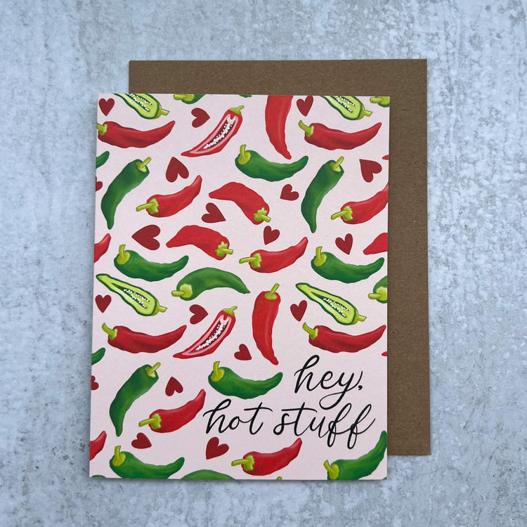 Hey, Hot Stuff Valentine's Day Love Card