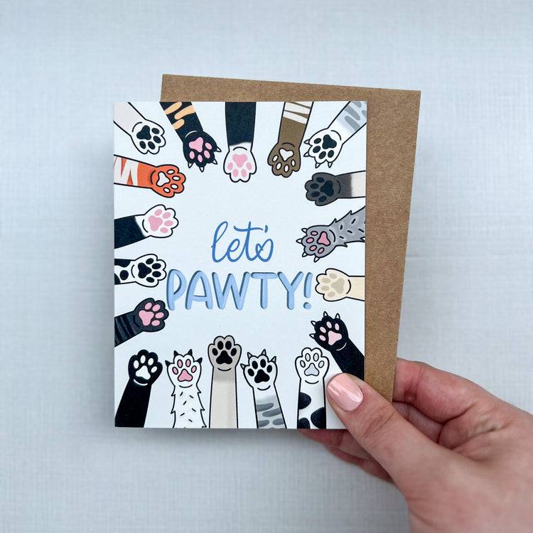 Let's Pawty! Card