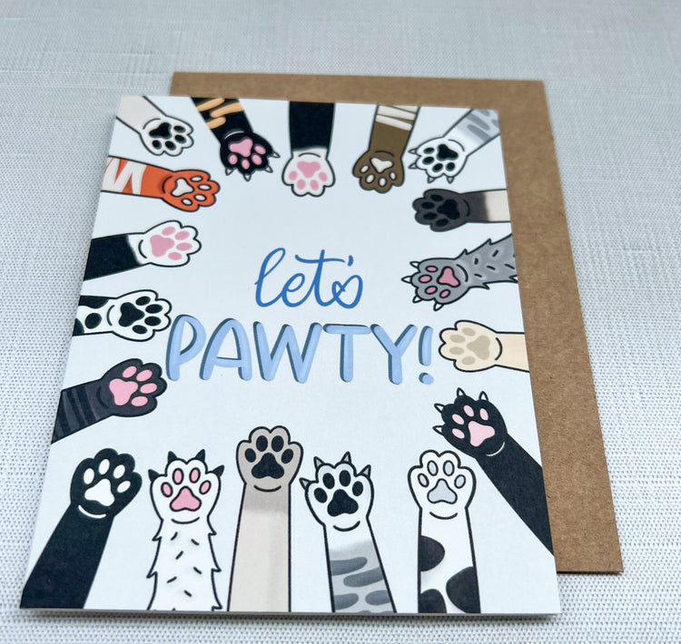 Let's Pawty! Card
