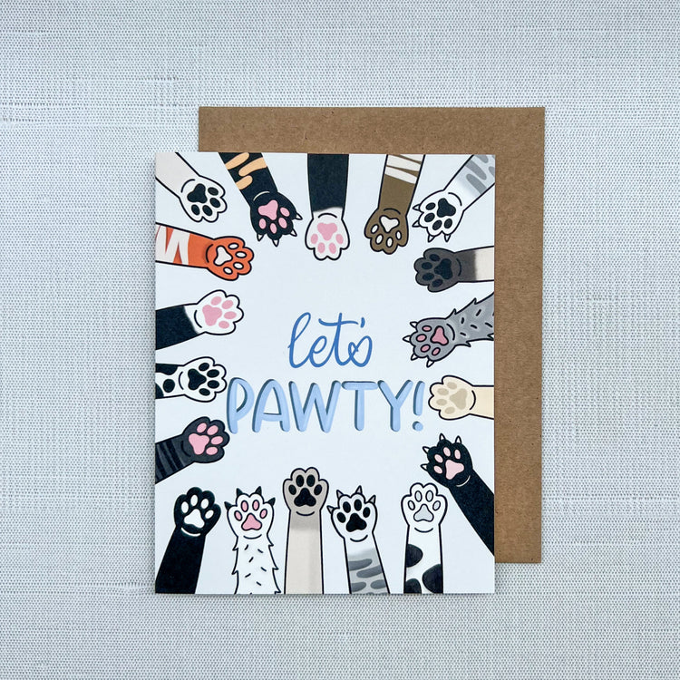 Let's Pawty! Card