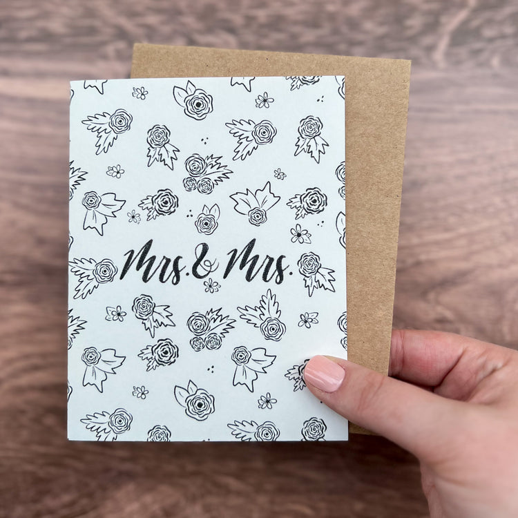 Mrs. & Mrs. Wedding Card