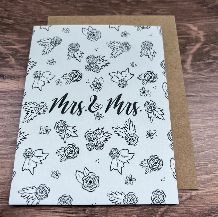 Mrs. & Mrs. Wedding Card