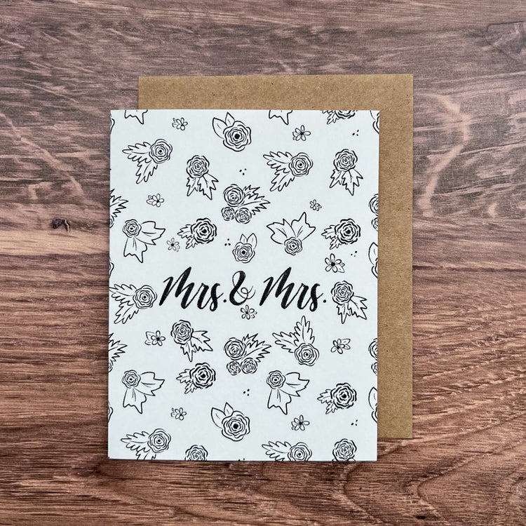 Mrs. & Mrs. Wedding Card