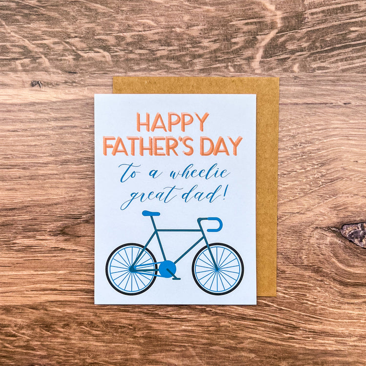 Happy Father's Day to a Wheelie Great Dad Card