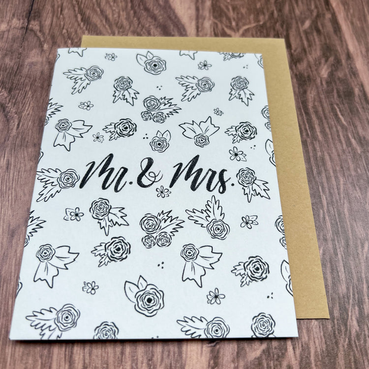 Mr. & Mrs. Wedding Card