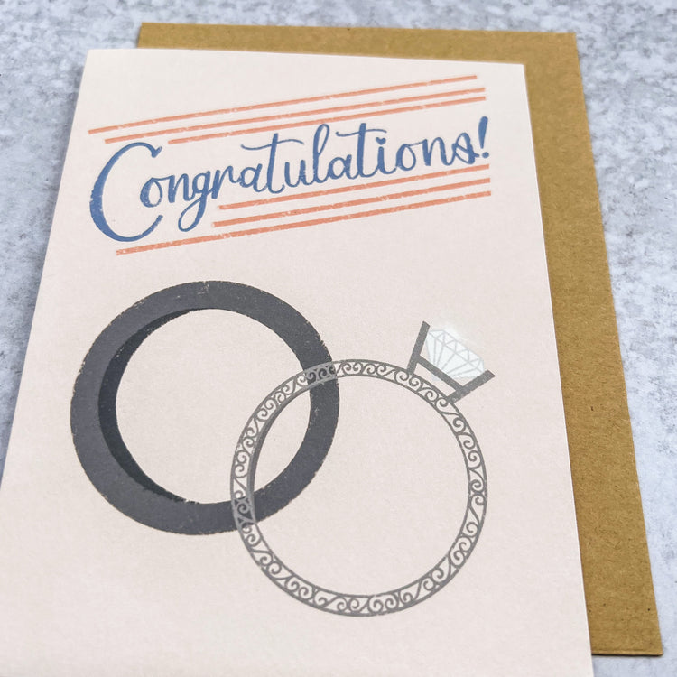 Congratulations Wedding + Engagement Card
