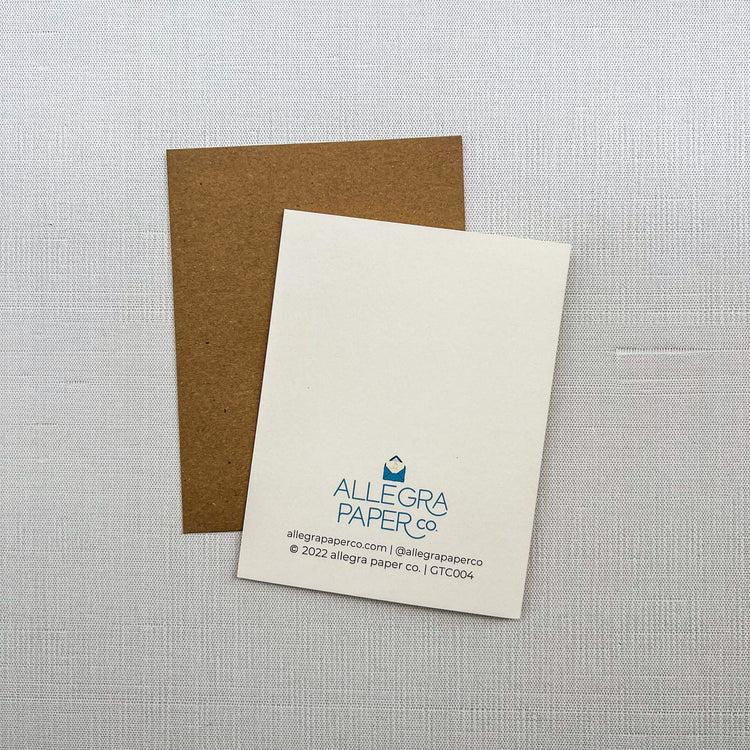 Thanks for Helping Me Grow Card