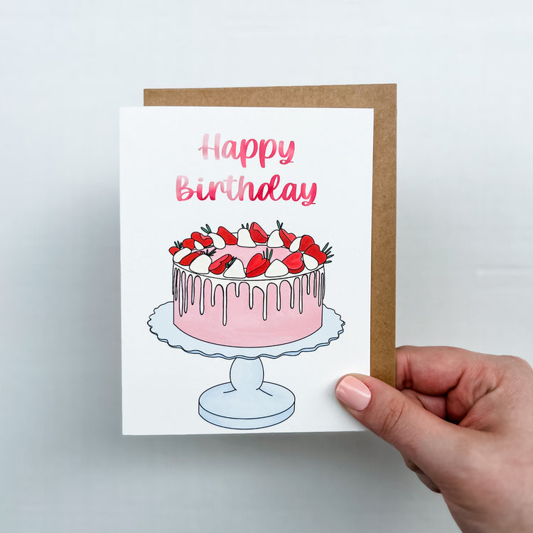 Happy Birthday Cake Card