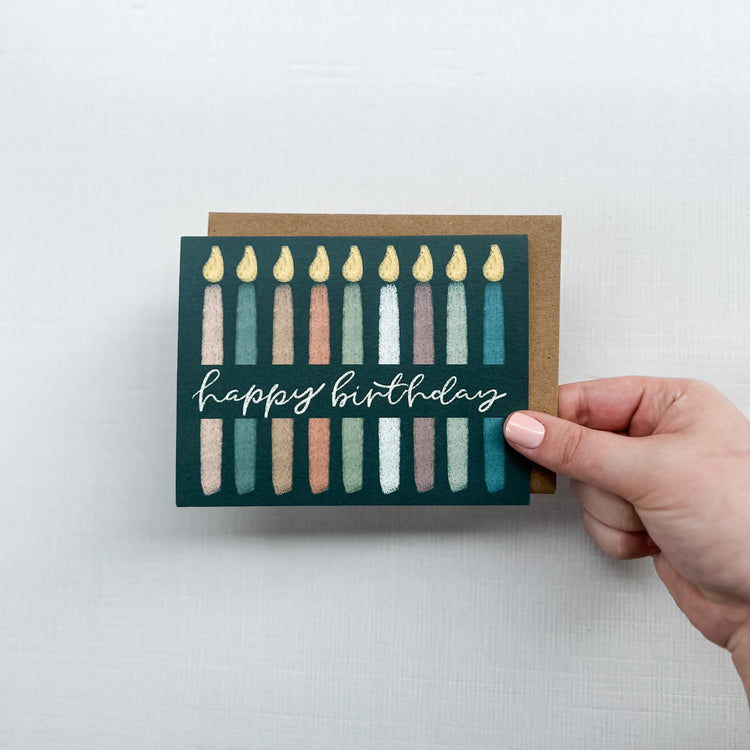Happy Birthday Candles Card
