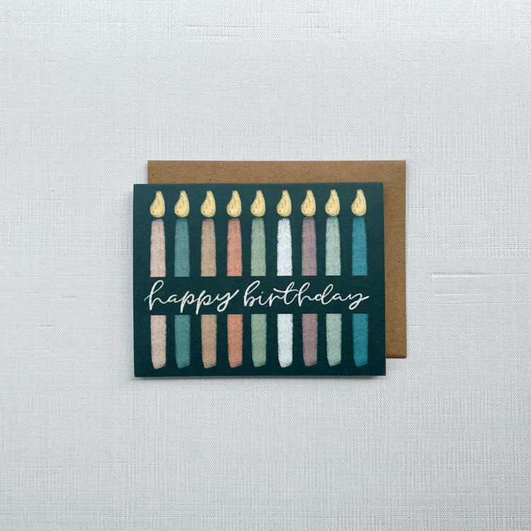 Happy Birthday Candles Card