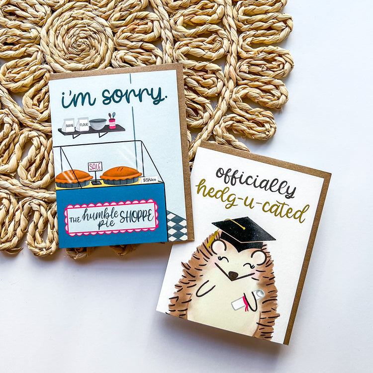 Officially Hedg-u-cated Graduation Card