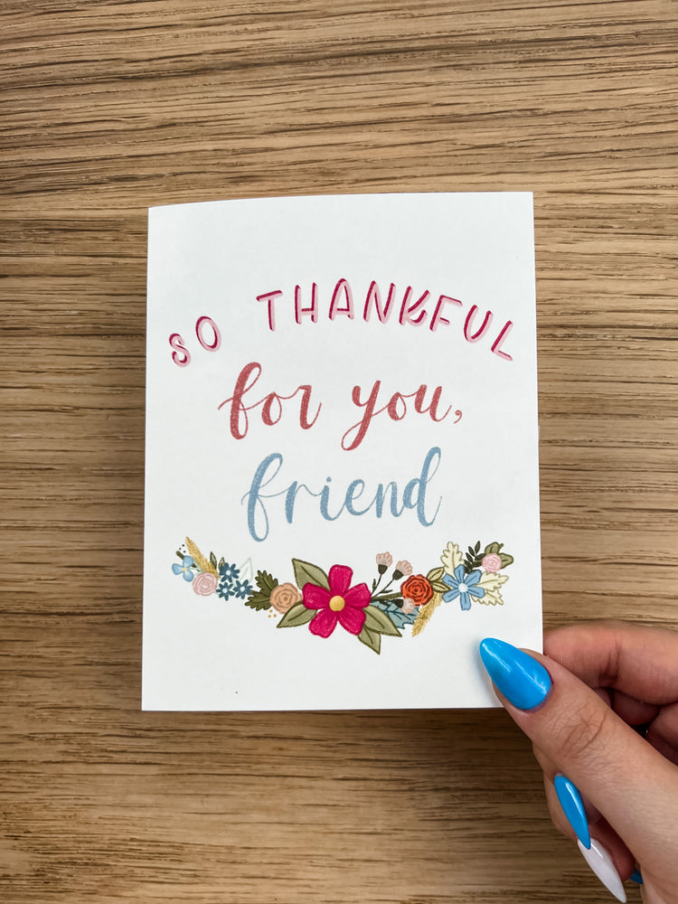 So Thankful For You, Friend