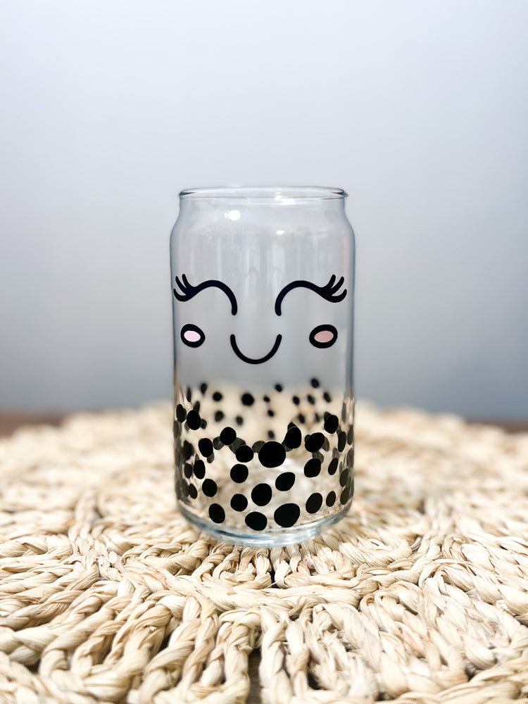 Boba Tea Beer Can Glass