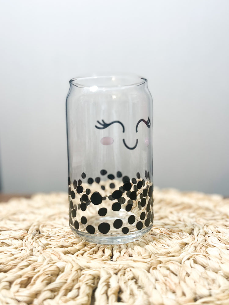 Boba Tea Beer Can Glass