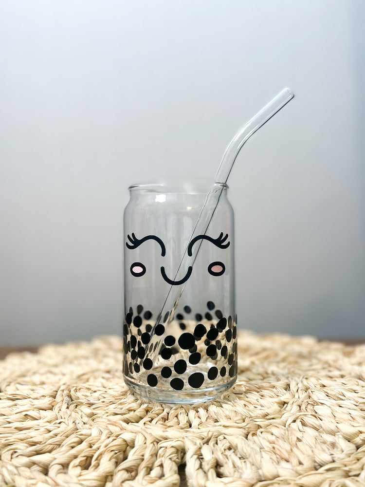 Boba Tea Beer Can Glass