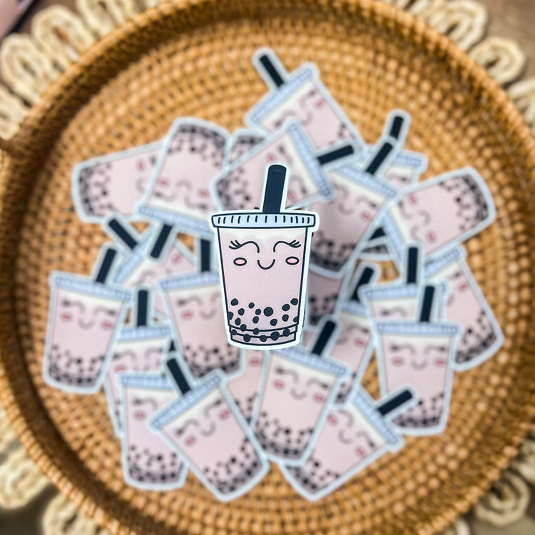 Bubble Tea Matte Sticker