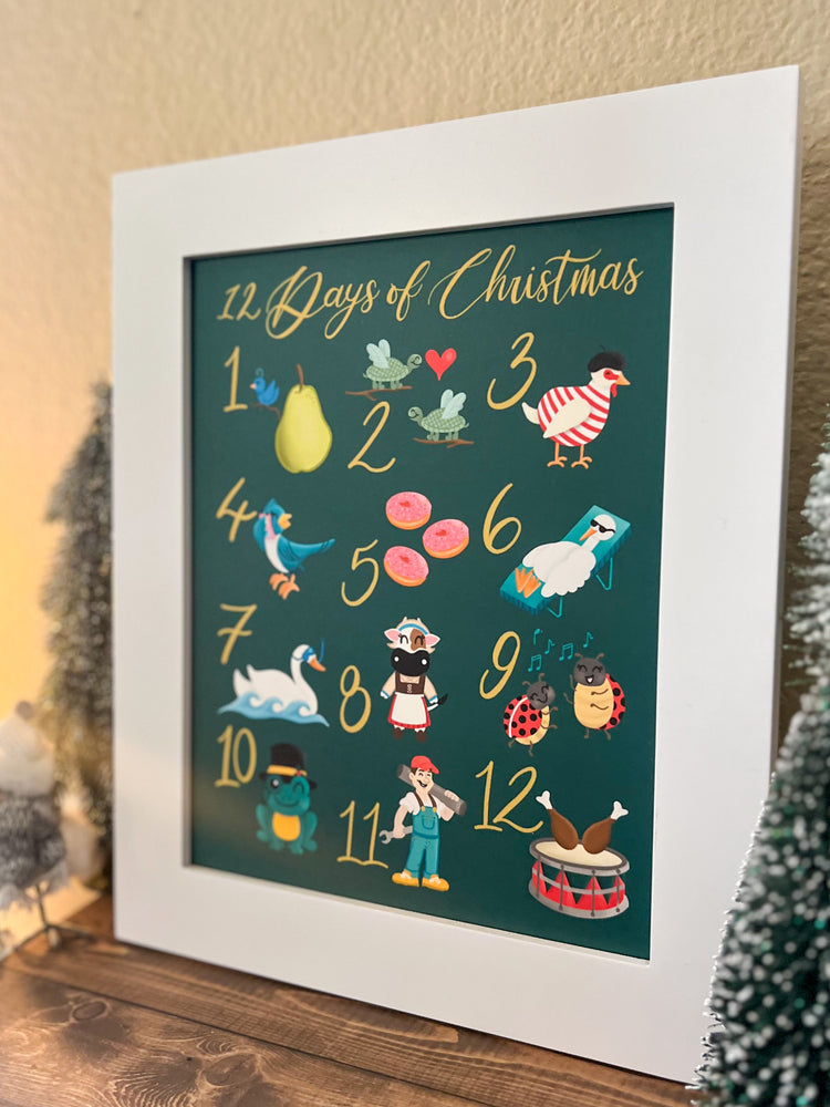12 Days of Christmas 8x10 Art Print