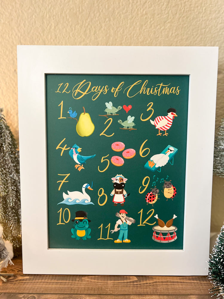 12 Days of Christmas 8x10 Art Print
