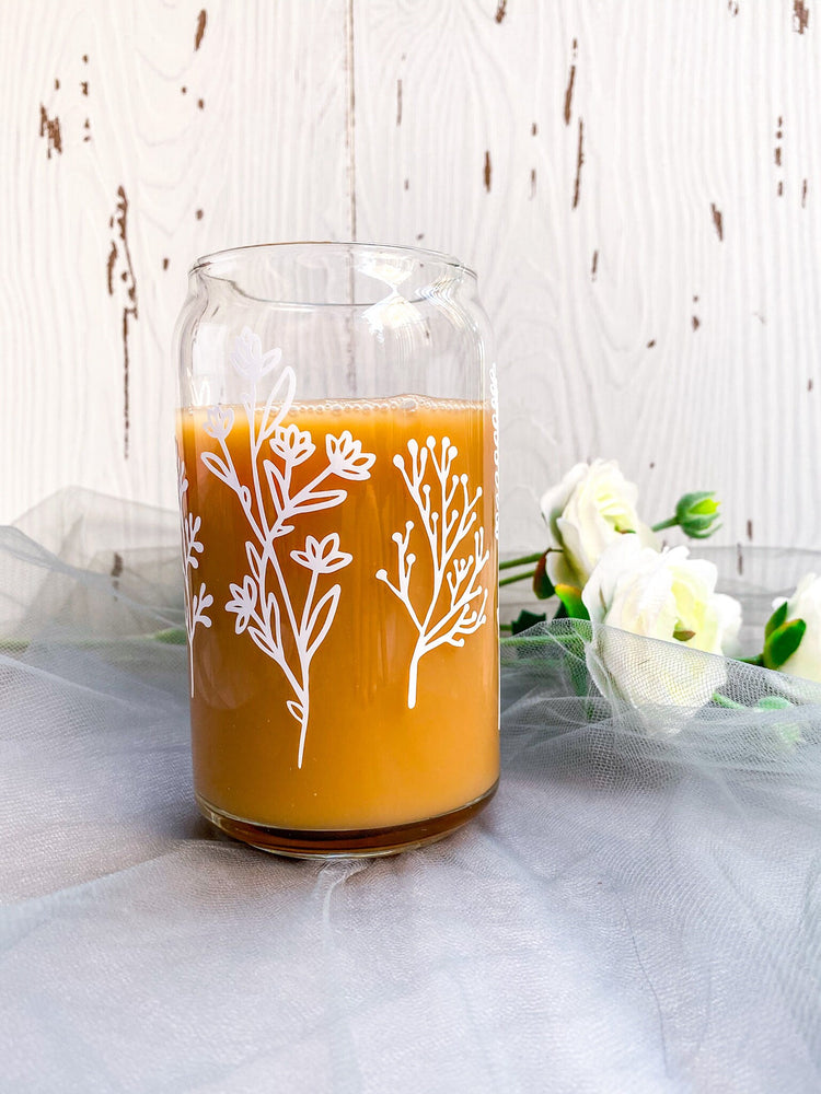 Wildflower Soda Can Glass