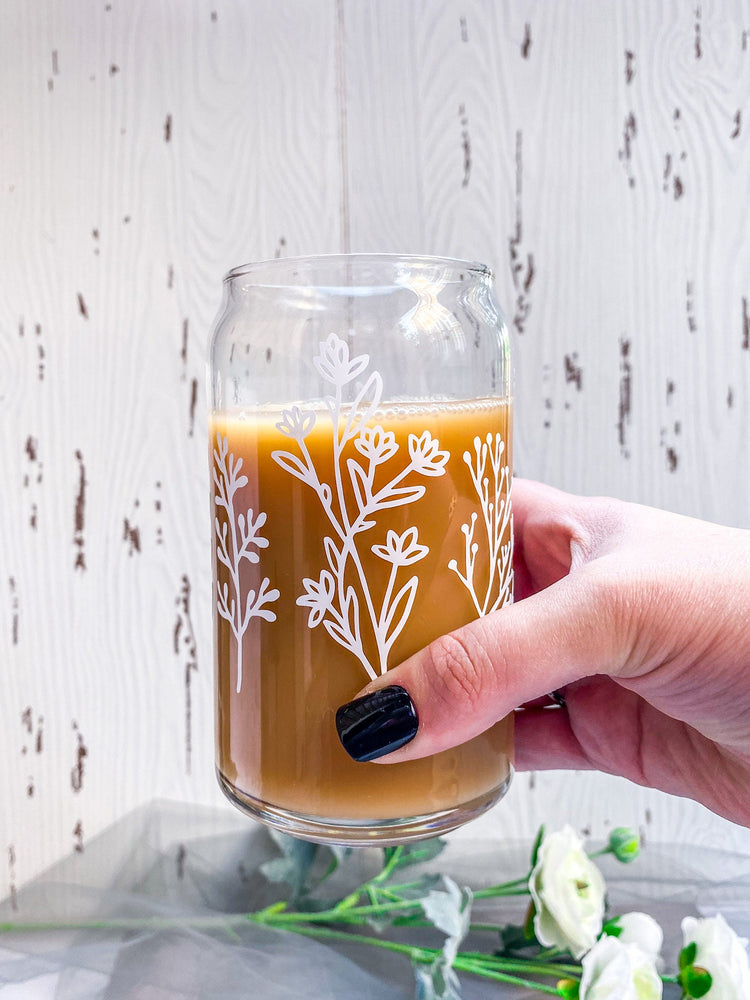 Wildflower Soda Can Glass