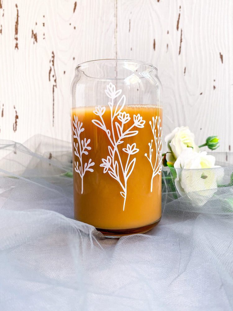 Wildflower Soda Can Glass