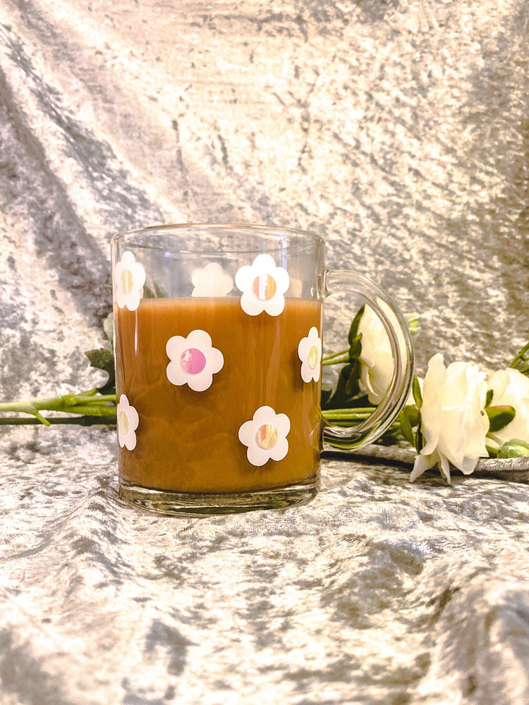 Daisy Glass Coffee Mug